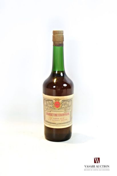 null 1 bouteille	GRANDE FINE CHAMPAGNE mise Lahon (Bordeaux)		

	75 cl - 40°. Et....