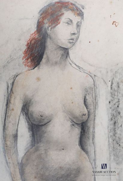 null ROWLAND Pat (XXth century)

Standing Nude

Pencil and pastel on paper

Signed...