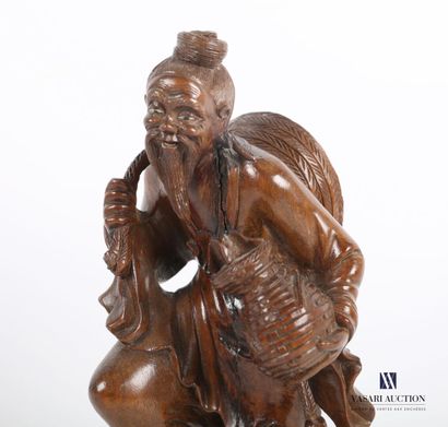 null Asie

Sujet en bois sculpté figurant un pêcheur tenant une nasse et des poissons...