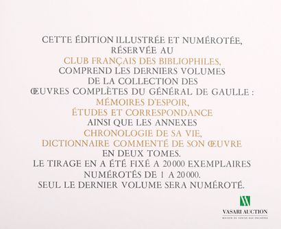 null [CHARLES DE GAULLE]

Lot comprenant cinq volumes in-4° : Dictionnaire commenté...