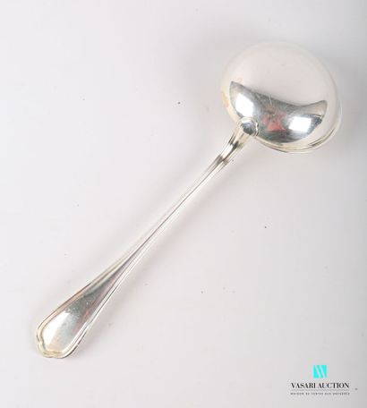 null Cream ladle in silver plated metal model Spatours, the spoon decorated with...