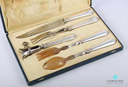 null Set of cutlery, including a cutlery for carving, a handle for leg of lamb and...