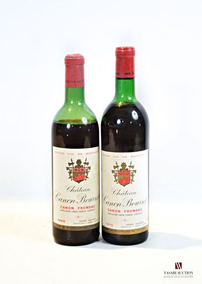 null 2 bottles Château CANON BOURRET Canon Fronsac

	1 blle of 1970, 1 blle of 1964.

	And....