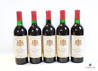 null 5 bottles Château CANON BOURRET Canon Fronsac 1970

	Slightly stained (1 a little...