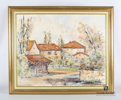 null SAURET Gérard (XXth century)

The wash house at the entrance of the village

Oil...