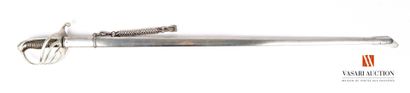 null Infantry officer's saber type 1882, straight blade 92,5 cm, stamped and signed...