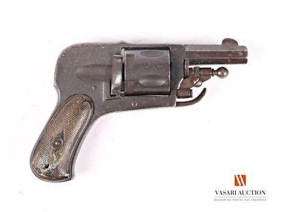 null Revolver de poche hammerless calibre .25, canon octogonal de 4 cm, barillet...