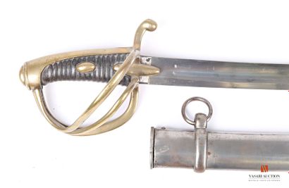 null AN XI type cavalry saber, rare German variant, 86 cm curved blade, marked on...