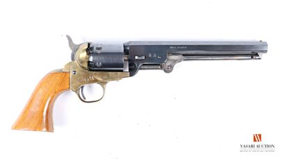 null Revolver western à poudre noire calibre 36, canon octogonal rayé de 19 cm, barillet...