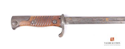 null Bayonet Mauser model 1898, blade of 52,3 cm, signed J.C. Schuller in Suhl, handle...