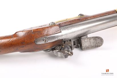 null Regulation cavalry pistol model 1763-66, flat-bodied lock signed by the Manufacture...