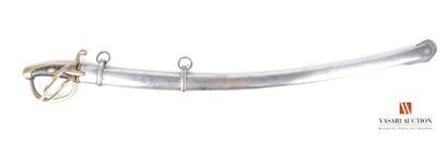 null AN XI type cavalry saber, rare German variant, 86 cm curved blade, marked on...