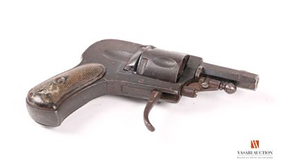 null Revolver de poche hammerless calibre .25, canon octogonal de 4 cm, barillet...