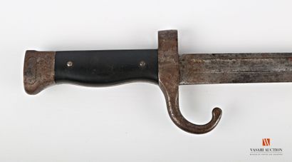 null Bayonet for Berthier musket, 40 cm punched blade, handle with quillon cruise...