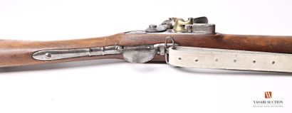 null Fusil d'infanterie type AN IX, platine à silex de 15 cm, bassinet laiton, canon...