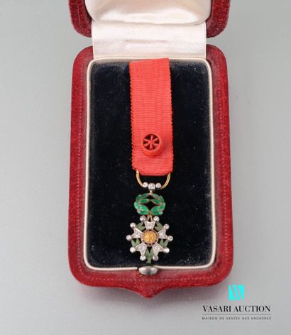 null Ordre de la Légion d'Honneur, étoile d'officier en réduction 14 mm en or 750...