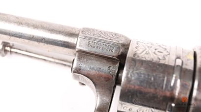 null Fort revolver à broche Lefaucheux calibre 12 mm, modèle « pour officier » transformé...