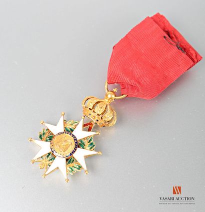 null Ordres de la Légion d'honneur, étoile d'officier en or, 40 mm, avers au profils...