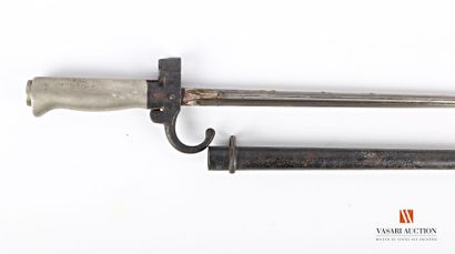 null Bayonet Lebel model 1886 called Rosalie, cruciform blade, nickel silver handle,...