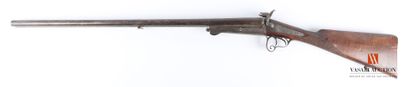 null Fusil de chasse à broche, canons en table Damas de 75 cm calibre 16, marqués...