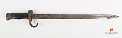 null Bayonet for Berthier musket, 40 cm punched blade, handle with quillon cruise...