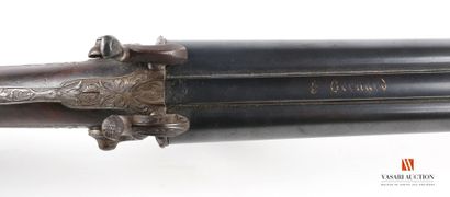 null Fusil de chasse à broche calibre 16, canons en table de 75,5 cm, signées en...