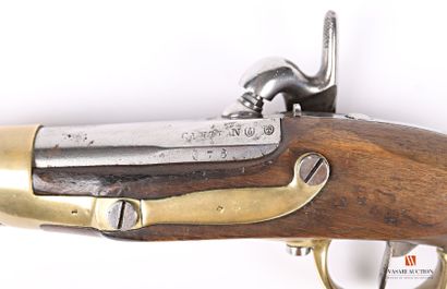 null Pistolet modèle 1822 T Bis, modèle construit neuf, canon rayé de 20 cm, marqué...