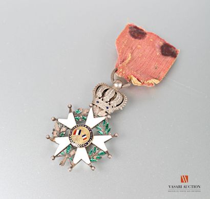 null Ordres de la Légion d'honneur, étoile de chevalier argent 40 mm, centre en or,...