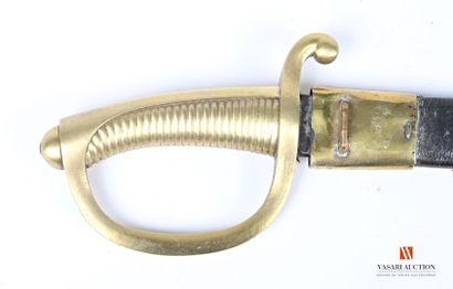 null Infantry lighter saber model AN XI, blade 59 cm, stamped D at the heel, brass...
