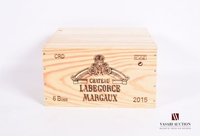 null 6 Bouteilles	Château LABÉGORCE	Margaux	2015

	CBO NI.