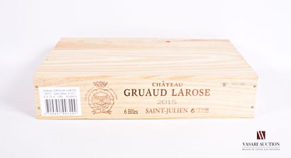 null 6 Bouteilles	Château GRUAUD LAROSE	St Julien GCC	2015

	CBO NI.