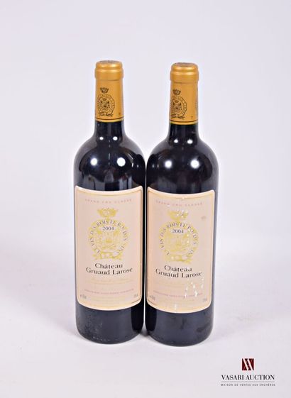 null 2 Bottles Château GRUAUD LAROSE St Julien GCC 2004

	Et: 1 impeccable, 1 very...