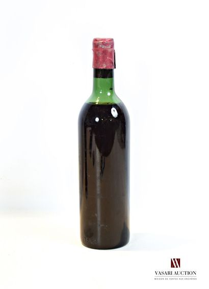null 1 bouteille	Château PALMER	Margaux GCC	1964

	Sans étiquette. Jupe de la capsule...