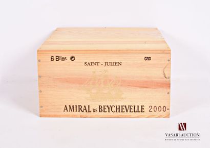 null 6 Bouteilles	AMIRAL DE BEYCHEVELLE	St Julien	2000

	CBO NI.