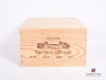 null 6 Magnums	Château d'EYRAN	Pessac Léognan	2016

	CBO NI.