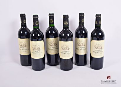 null 6 Bottles AMIRAL DE BEYCHEVELLE St Julien 2000

	Barely stained. N : 4 high...