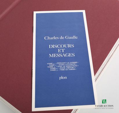 null [CHARLES DE GAULLE]

Lot comprenant cinq volumes in-4° : Dictionnaire commenté...