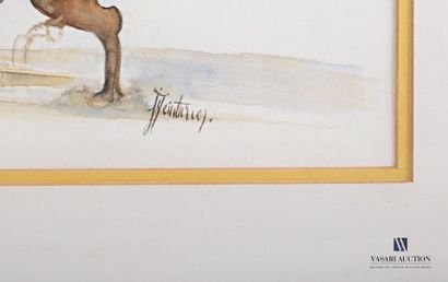 null TEINTURIER Jeanne-Marie (XXème siècle)

Capote

Aquarelle

Signée en bas à droite

22,3...