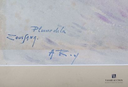 null ROY A.

Plaine de la Zousfana

Aquarelle sur papier

signée en titrée en bas...