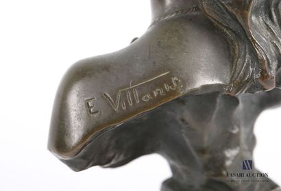 null Emmanuel VILLANIS (1858-1914), d'après 

 Saïda 

Bronze à patine brune sur...