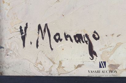 null MANAGO Vincent (1880-1936)

La vie dans un Oasis

Huile sur panneau

Signée...