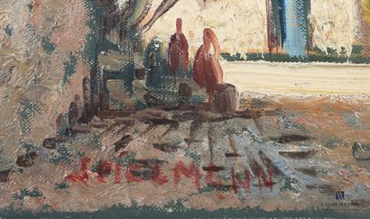 null SPIELMANN 

Street of Algiers animated

Oil on canvas

Signed lower left

(small...