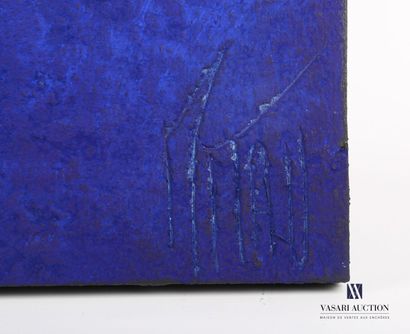 null MITAU Max (born 1950)

Abstract composition in blue II

Mixed media on panel

Signed...
