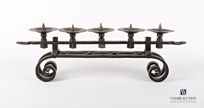 null BROUSSARD Marcel (1905-1991)

Wrought iron candle holder with five lights 

Height...