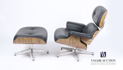 null EAMES Charles (1907-1978) and Ray (1912-1988), after

Lounge chair and its ottoman...