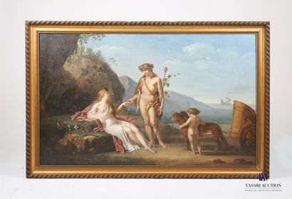 null French school of the 19th century

Andromeda delivered by Perseus

Oil on canvas

81...