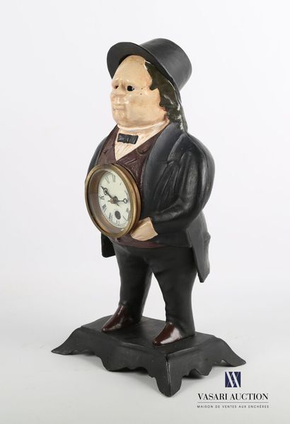 null Bradley & Hubbard

Polychrome patinated cast iron clock featuring John Bull...