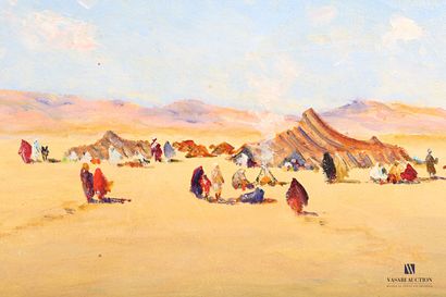 null RETAUX Bruno (born in 1947)

Camp in the desert

Oil on panel

Signed lower...