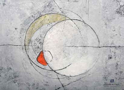 null MITAU Max (born in 1950)

Abstract composition, circles on grey background

Mixed...