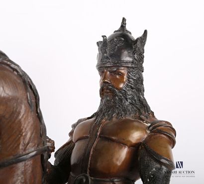 null ANONYMOUS

Celtic warrior on horseback

Bronze with double patina

Early 20th...